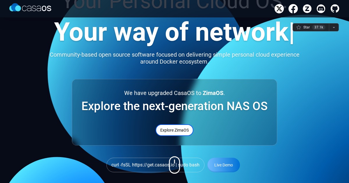 CasaOS: Home Cloud Operating System