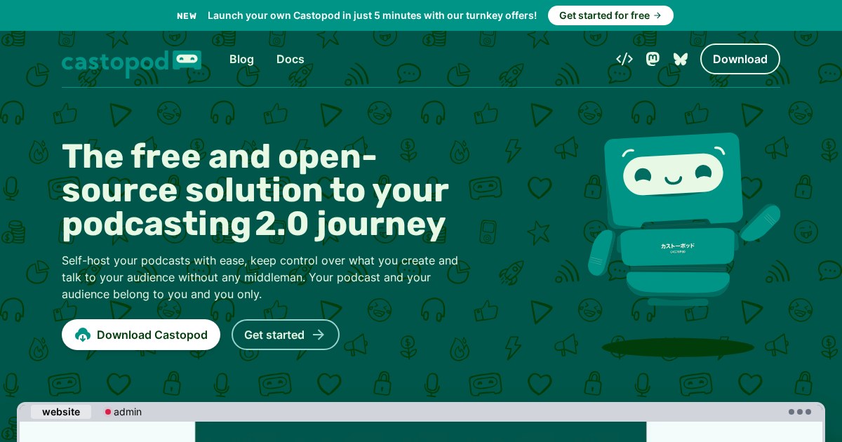 Castopod: Open-source hosting platform for podcasters who