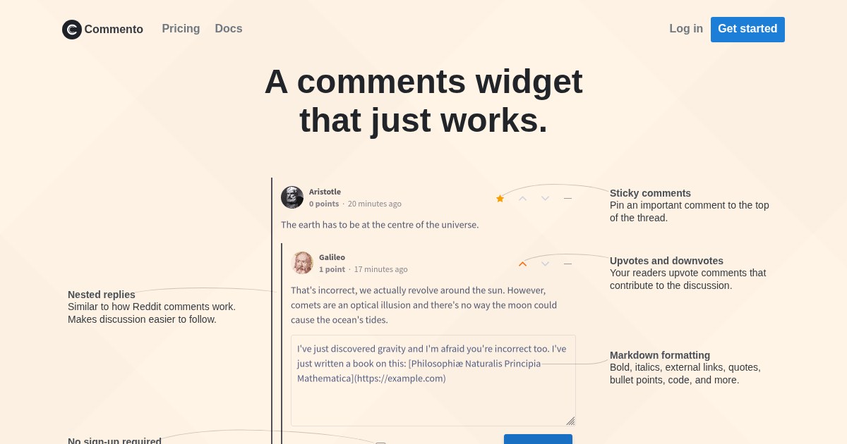 Commento: Fast, privacy-focused commenting platform