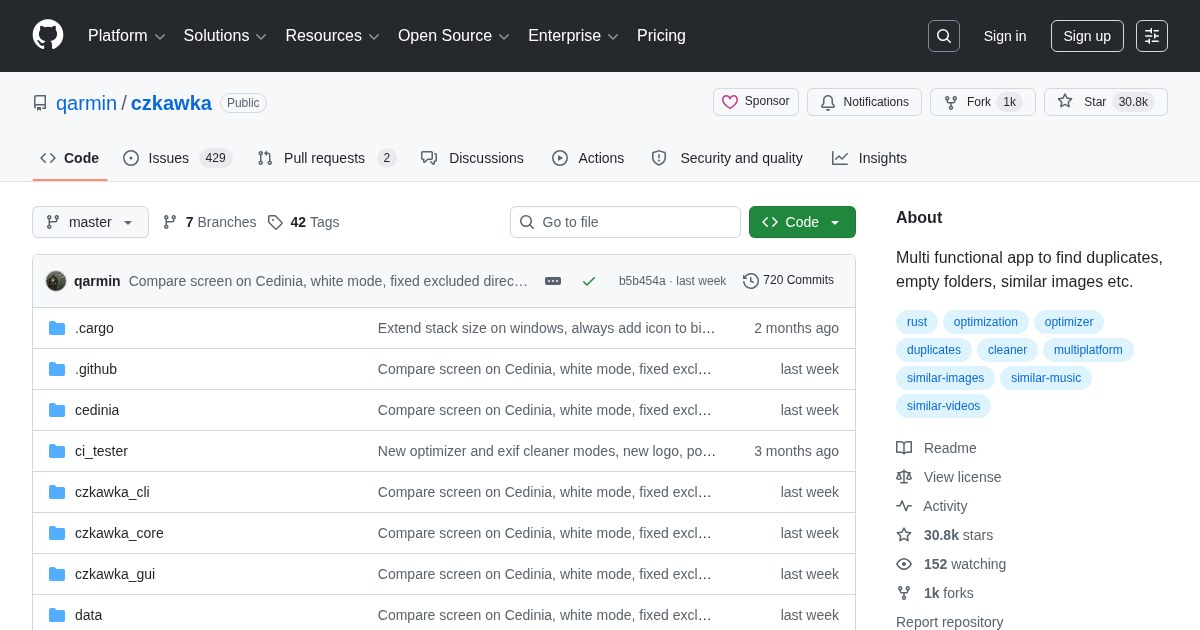 Czkawka: Multi-functional application for finding and removing duplicates, empty folders, and similar files