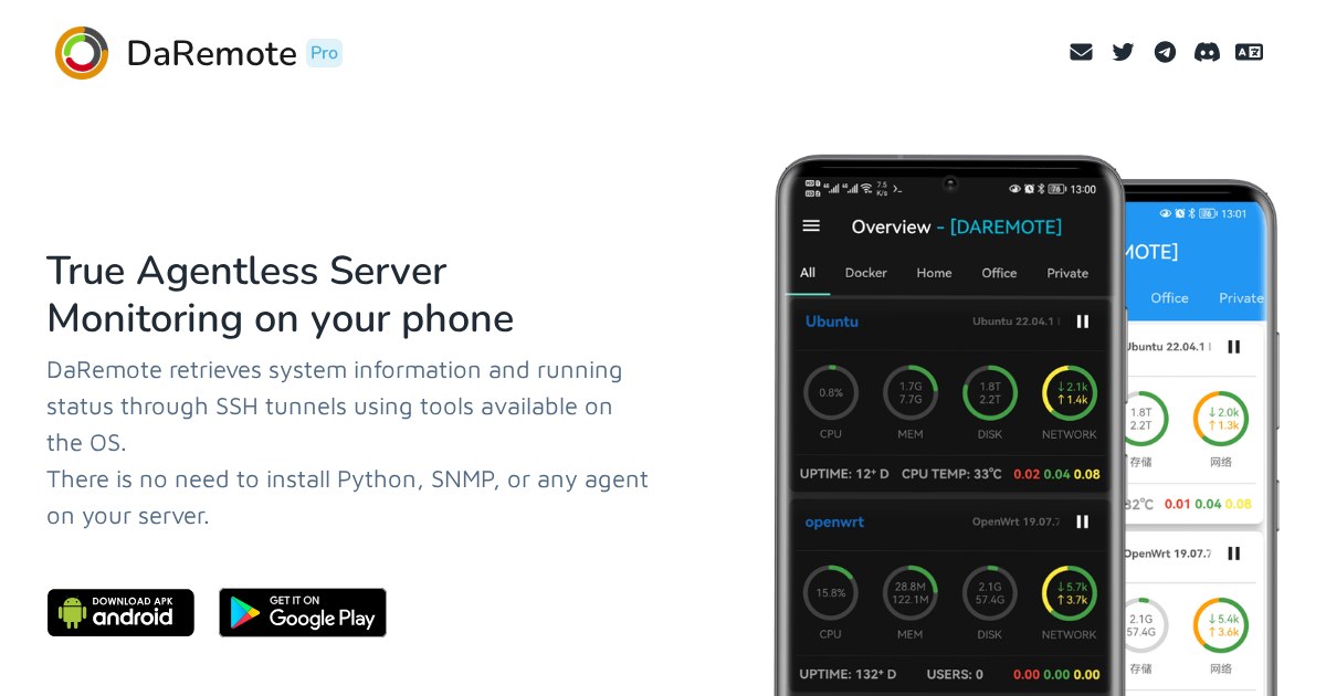 DaRemote: Android Server Monitoring and Management