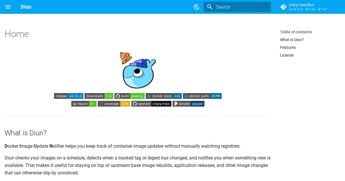 Diun: What You Need to Know: Receive notifications when an image is updated on a Docker registry