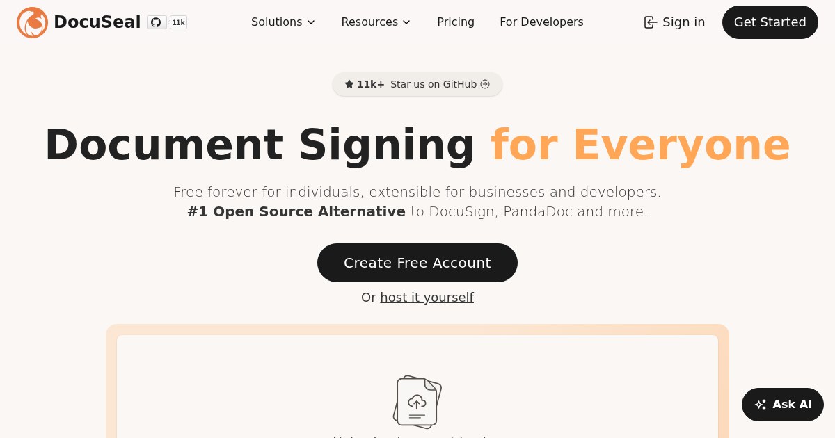 DocuSeal: Create, fill, and sign digital documents