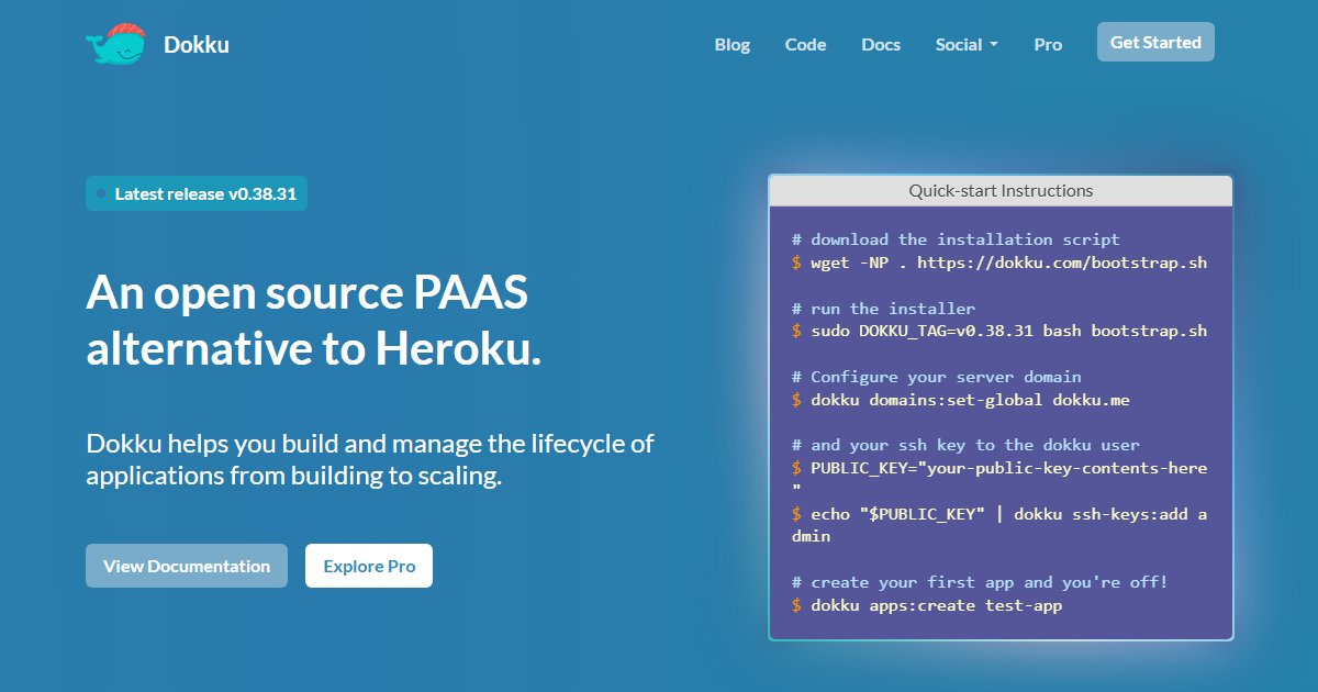 Dokku: git push Deployments on Your Own Server