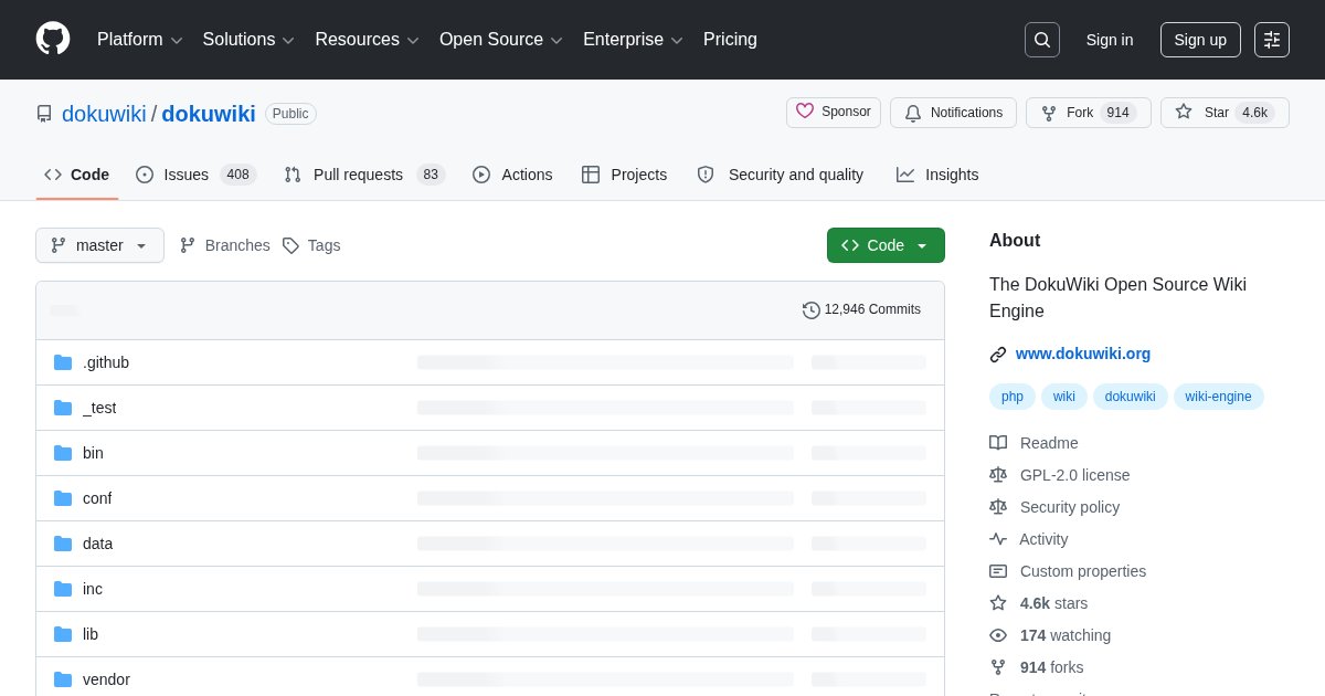 DokuWiki: Open-source wiki engine