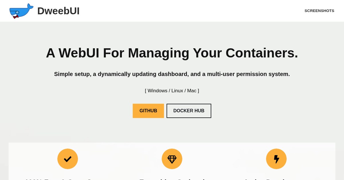 DweebUI: Management interface for Docker containers