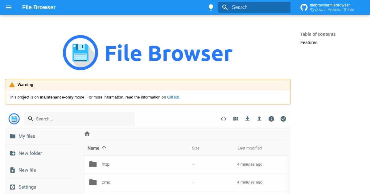 FileBrowser: File managing interface for specified directories