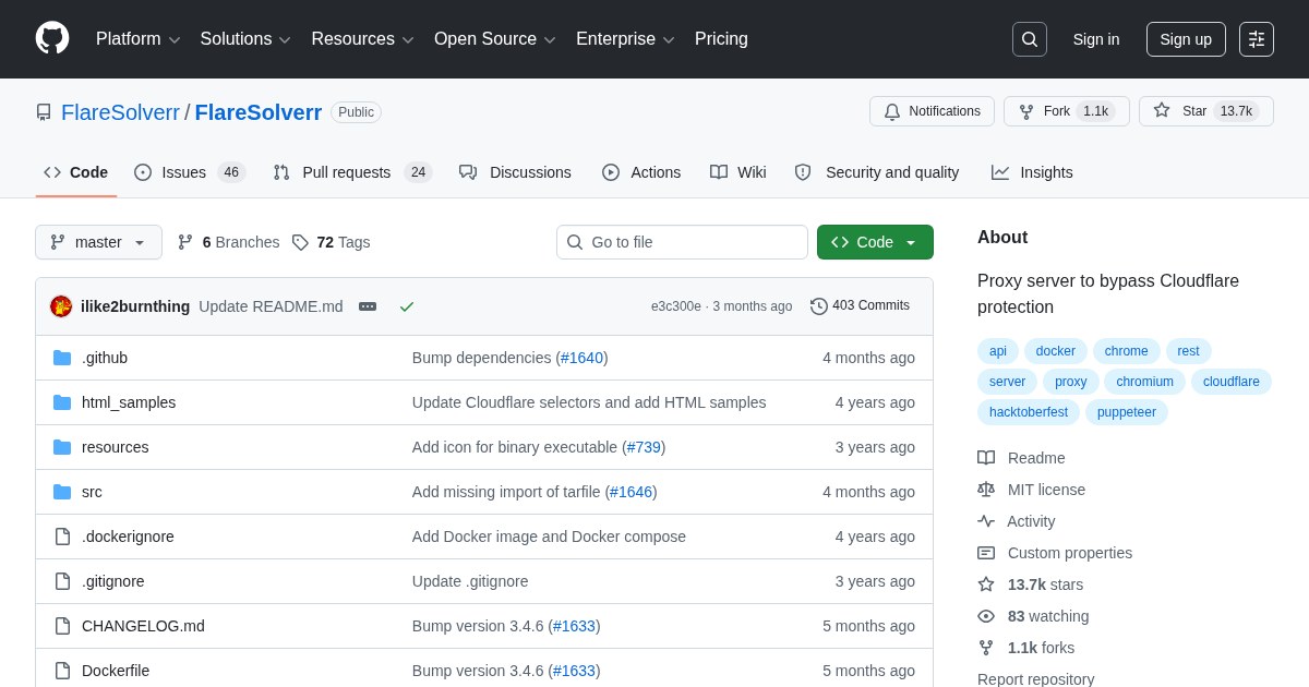 FlareSolverr: Proxy server to bypass Cloudflare protection