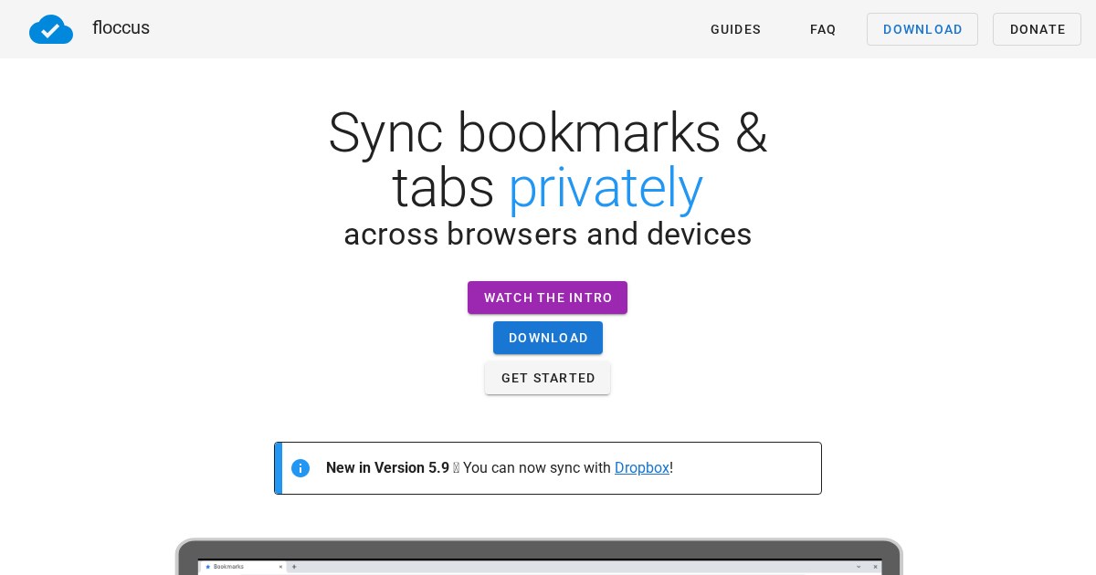 Floccus: Sync your bookmarks privately across browsers and devices
