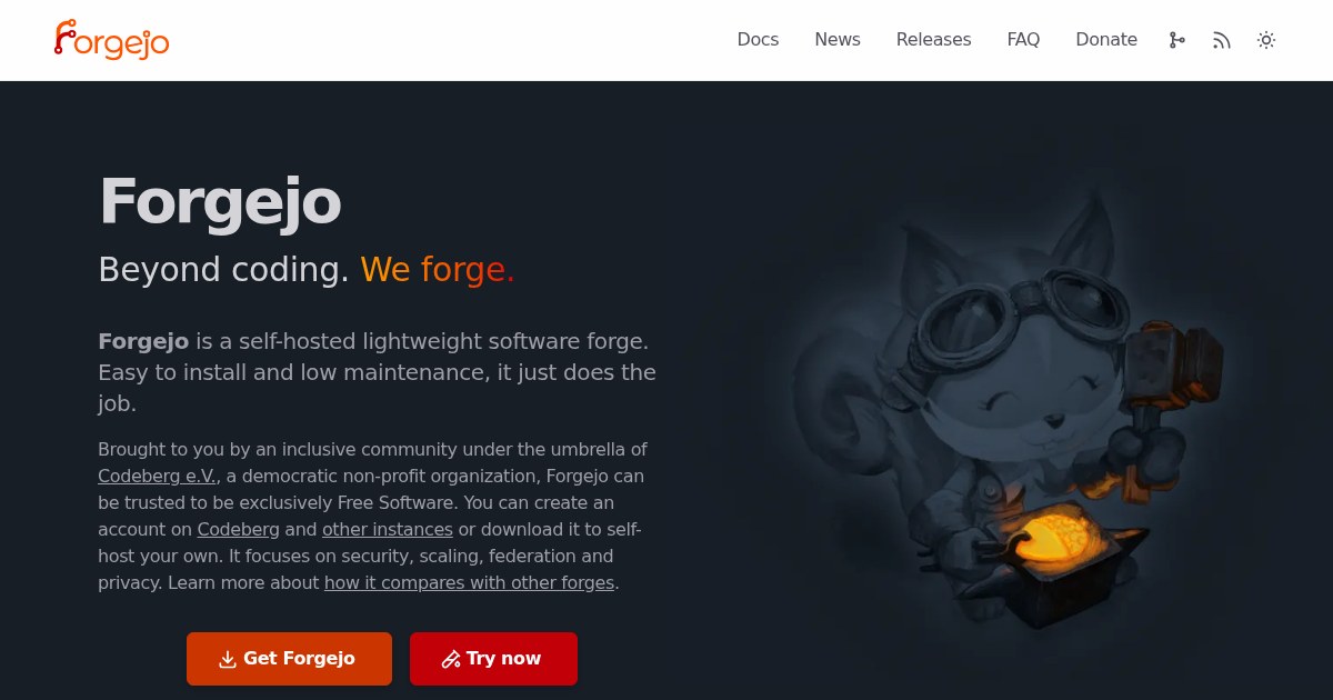 Forgejo: Lightweight software forge