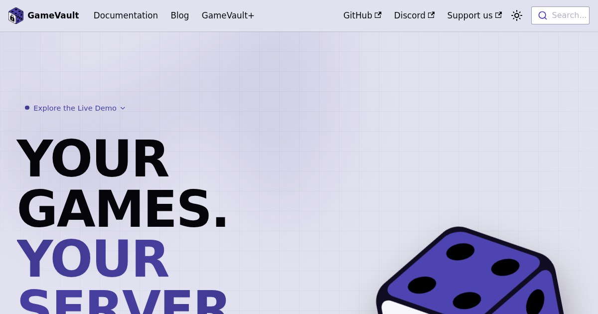 GameVault: Self-Hosted Game Library Platform