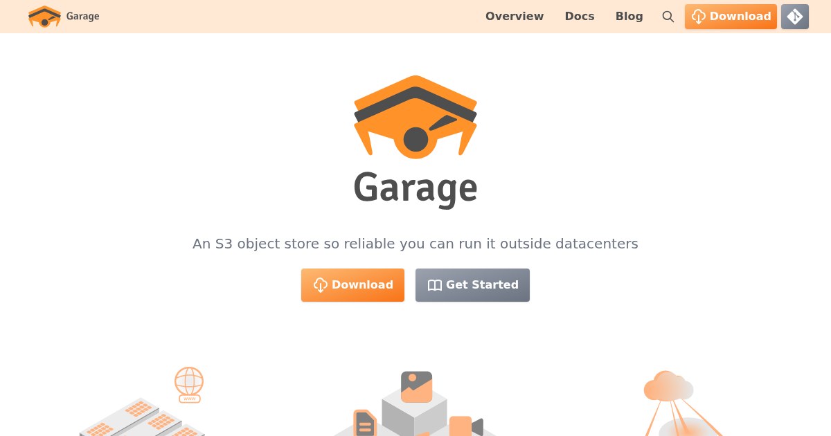 Garage: S3-compatible object store for self-hosted