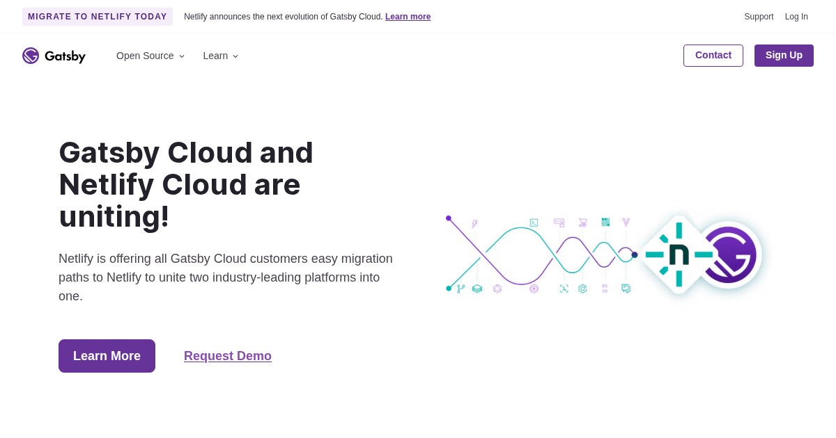 Gatsby: Framework for building blazing fast websites and apps