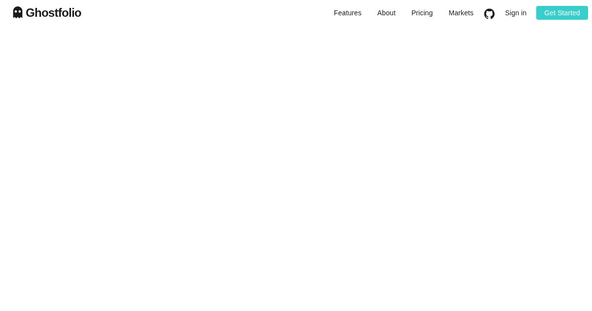 Ghostfolio: Open-source wealth management software