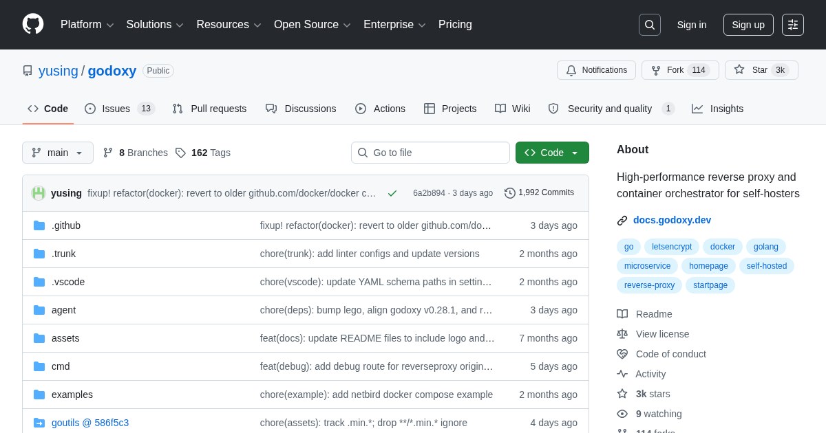 GoProxy: Automatic Docker Reverse Proxy