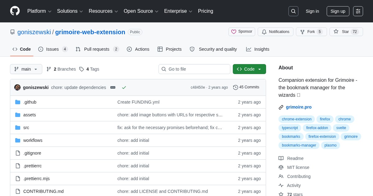 Grimoire Companion: Add bookmarks to a Grimoire account directly from the browser