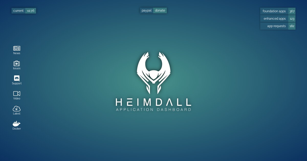 Heimdall: Dashboard for web applications and links