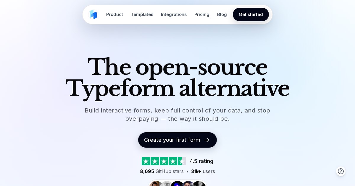 HeyForm: Open-source form builder that allows anyone to create engaging conversational forms for surveys, questionnaires, quizzes, and polls