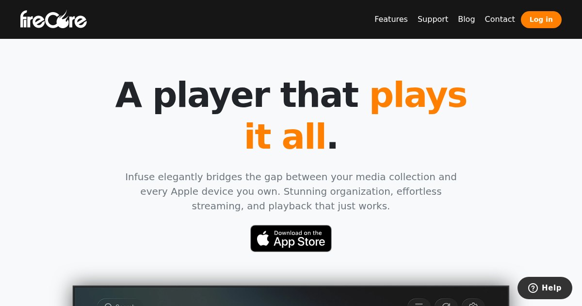 Infuse: Elegant video player for videos stored across a number of platforms