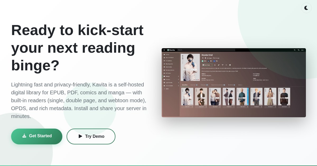 Kavita: Fast and feature-rich cross-platform reading