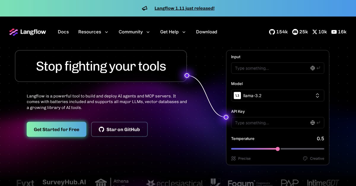 Langflow: Visual Flow Building With a Python Escape Hatch