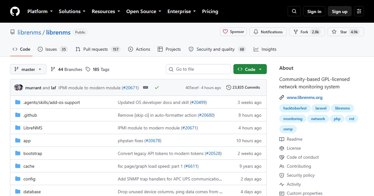 LibreNMS: Network Monitoring With SNMP Auto-Discovery