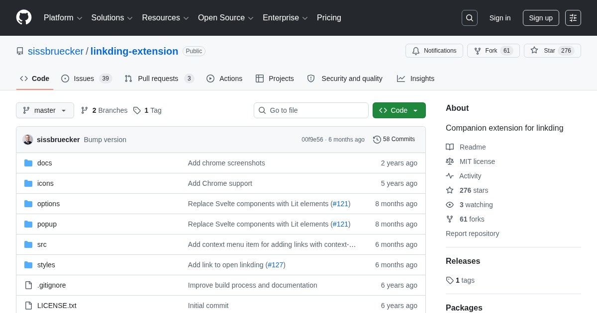 Linkding Extension: Browser Extension for Linkding