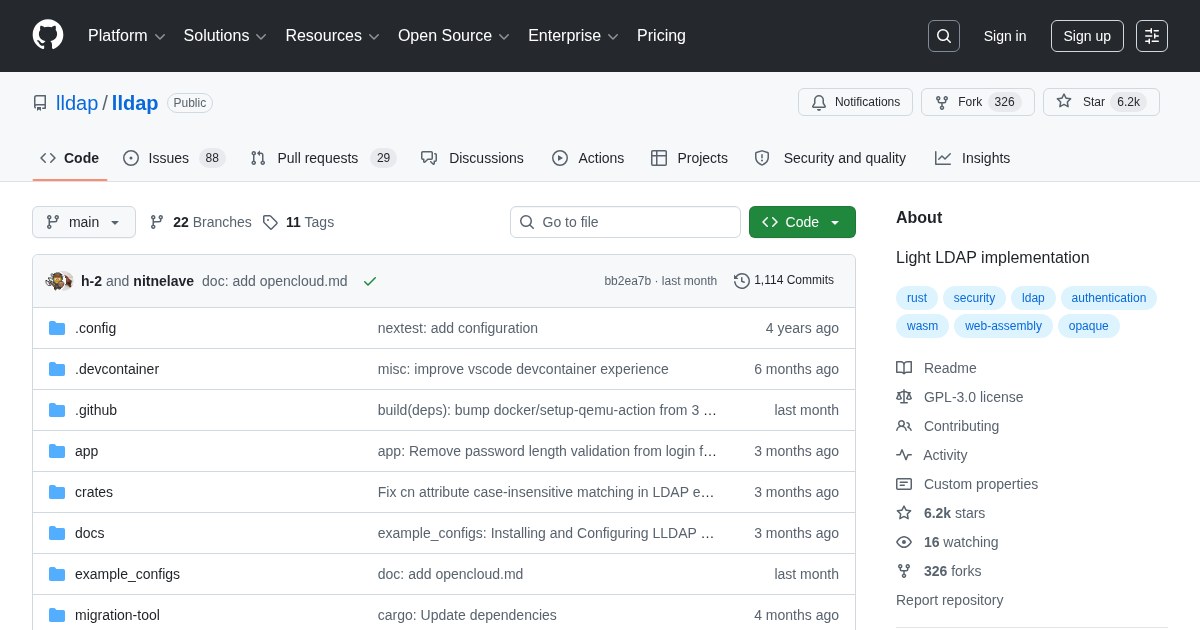 lldap: Lightweight LDAP implementation