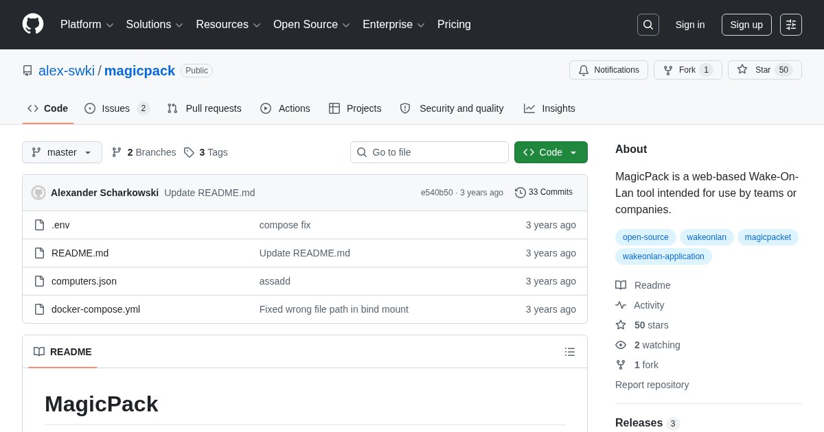 MagicPack: Web-based Wake-On-LAN tool for teams or companies