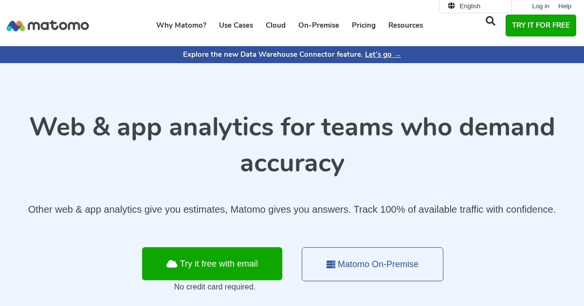 Matomo: powerful web analytics platform that gives you 100% data ownership