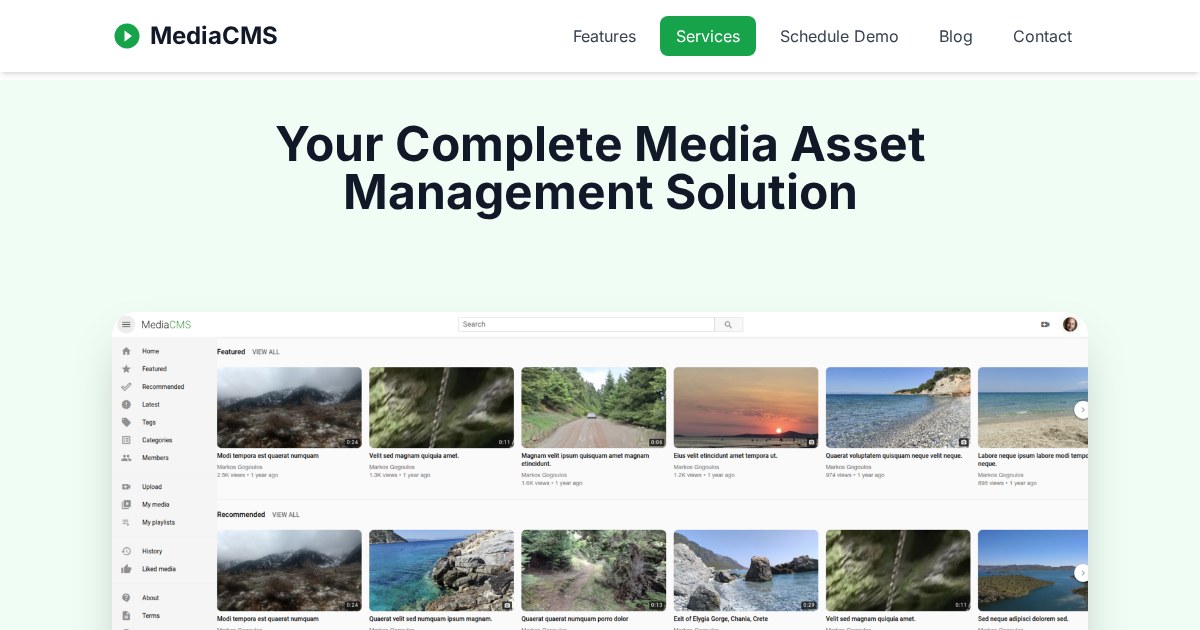 MediaCMS: modern, fully featured open source video and media CMS