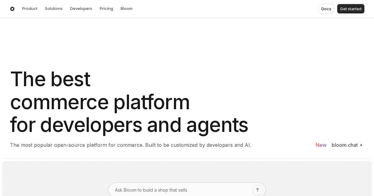 Medusa: set of commerce modules and tools that allow you to build rich, reliable, and performant commerce applications