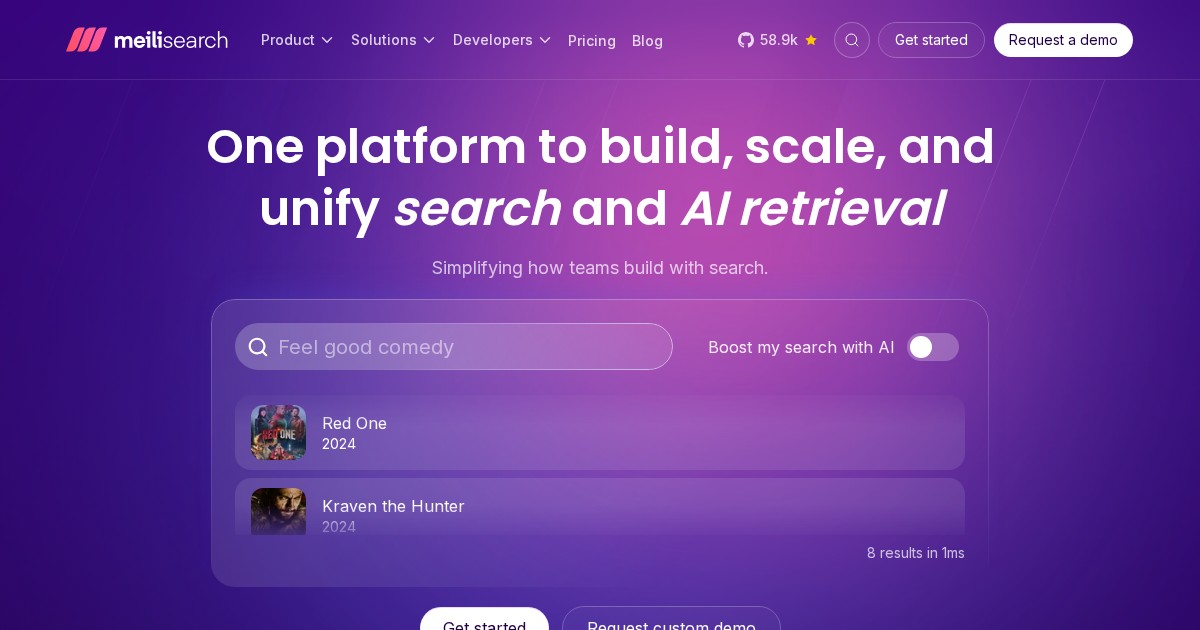 Meilisearch: Fast, Typo-Tolerant Search Engine