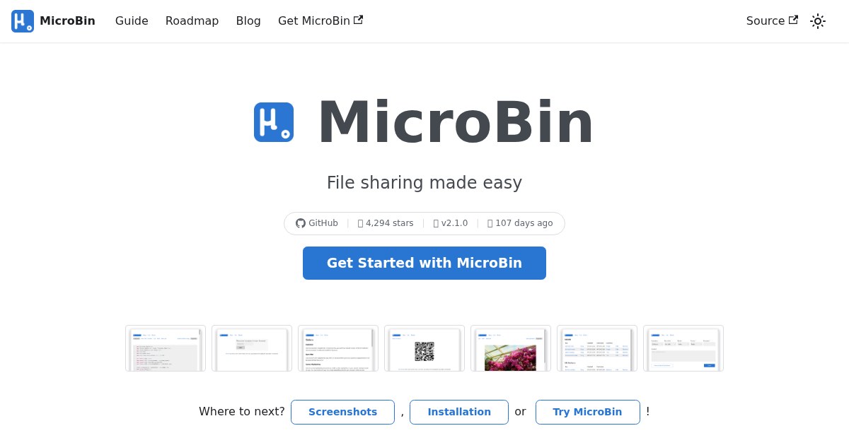MicroBin: Secure, configurable file-sharing and URL