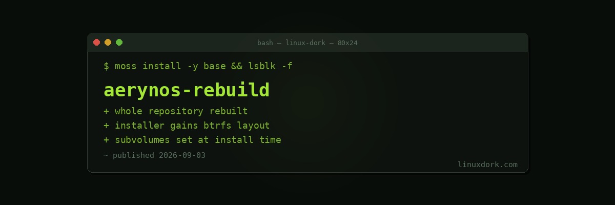 aerynOS Advances Its New Installer and Rebuilds the Entire Package Repository