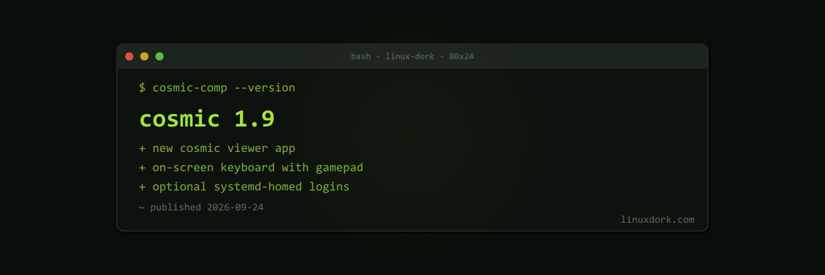 COSMIC 1.9 Adds an Image Viewer and an On-Screen Keyboard