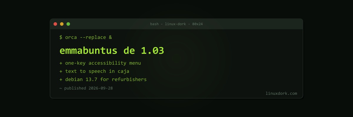 Emmabuntüs Debian Edition 1.03 Adds an Easy Menu and Document Reader for Accessibility