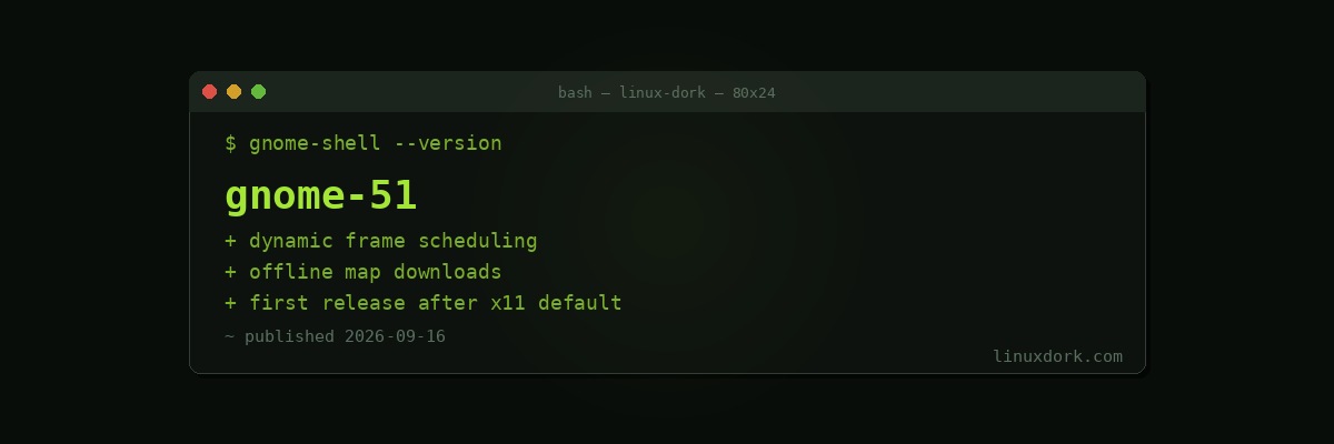 GNOME 51 A Coruna Released with Offline Maps and Smoother Frame Scheduling