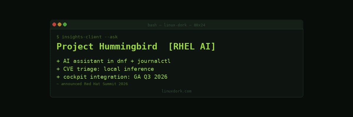 Red Hat's 'Project Hummingbird' Brings AI-Assisted Linux Administration to RHEL