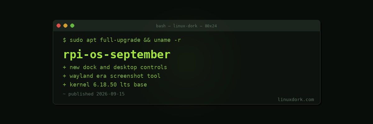 Raspberry Pi OS September Update Adds a Dock and a New Screenshot Tool