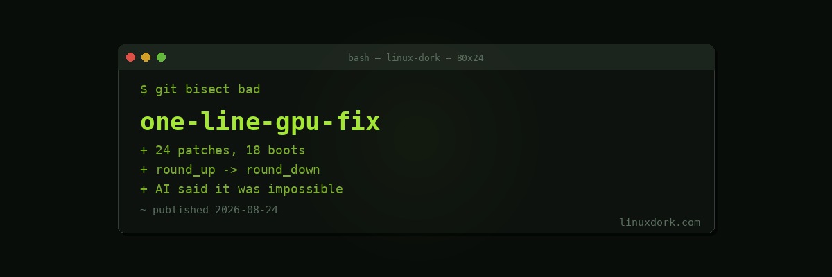 Torvalds Spent 24 Debug Patches and 18 Boots on a One-Line GPU Bug, and Says AI 'Enormously Helped'
