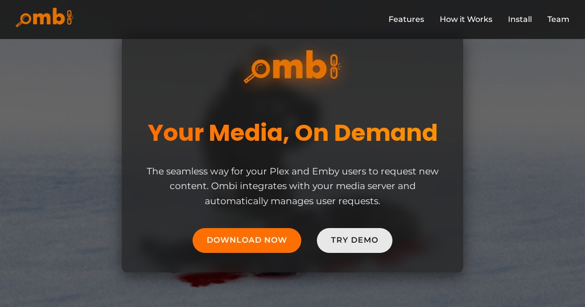 Ombi: Friendly media request tool with media server sync support