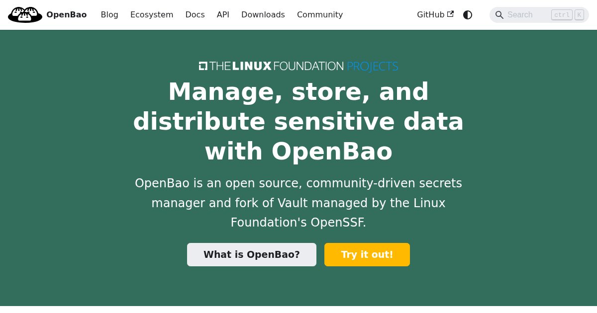 OpenBao: Secrets Management, Openly Governed