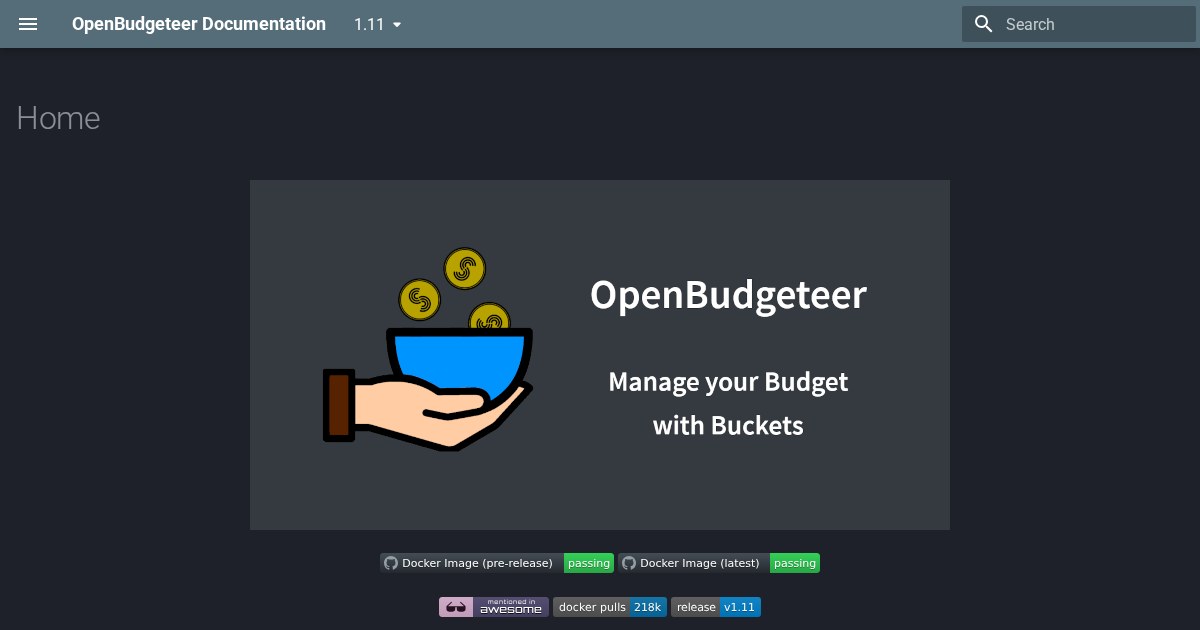 OpenBudgeteer: Budgeting app based on the bucket budgeting
