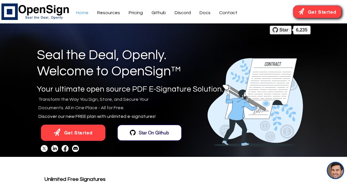 OpenSign: Document e-signing solution