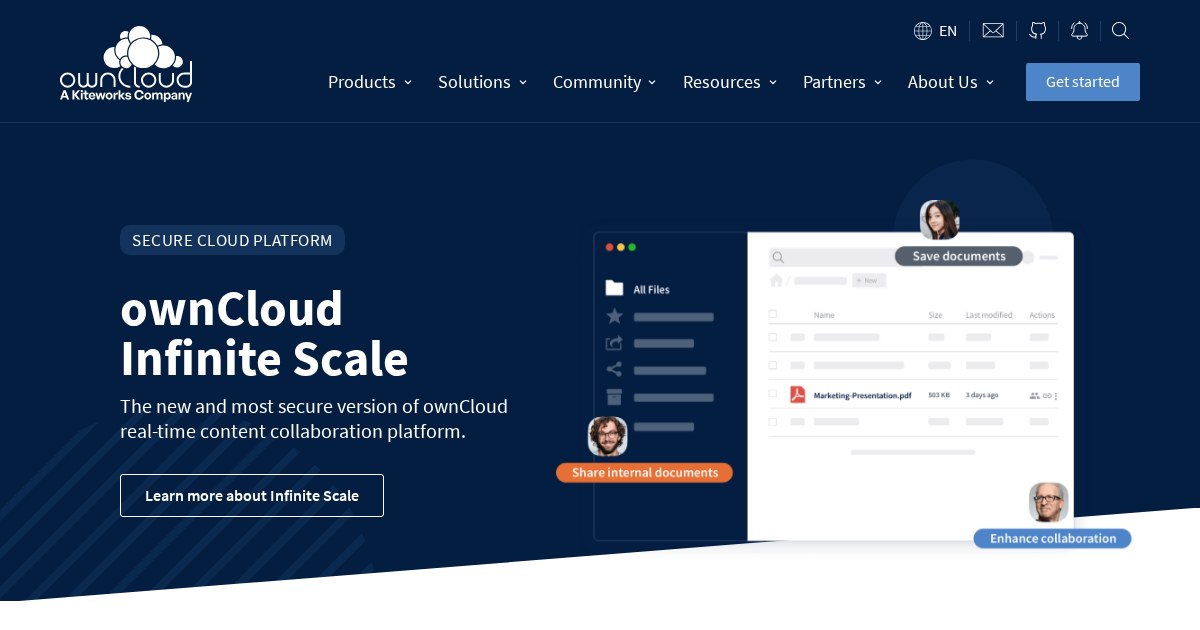 ownCloud: Free and open-source software project for content