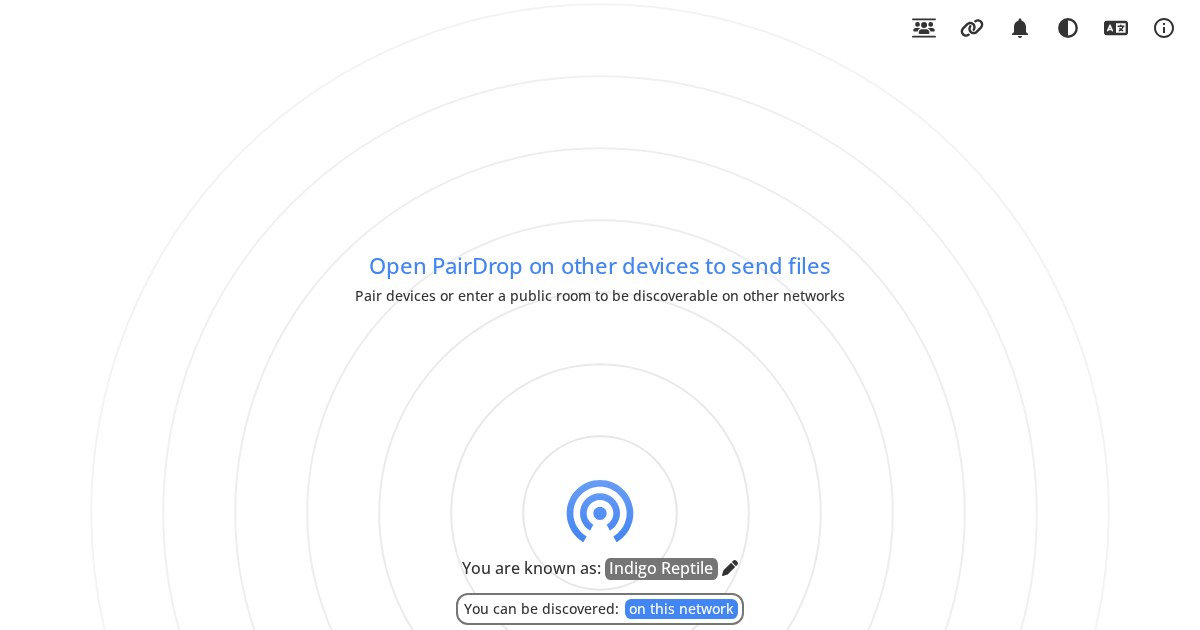 PairDrop: Local file sharing in your browser inspired by Apple's AirDrop