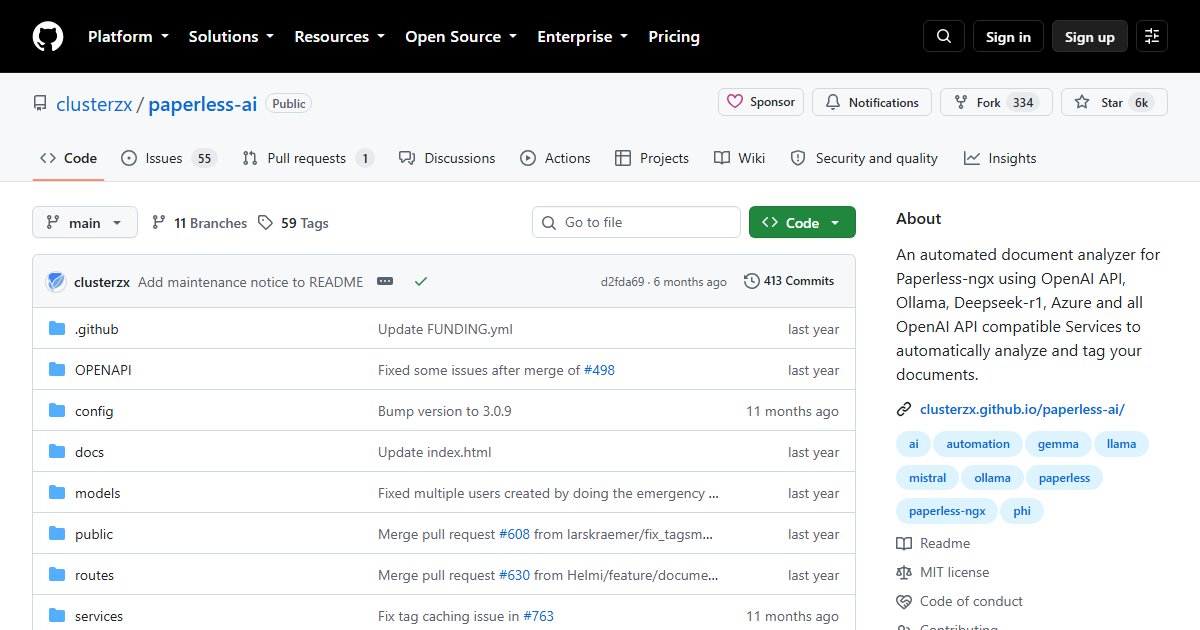 Paperless-AI: LLM Tagging and Document Chat for Paperless-ngx