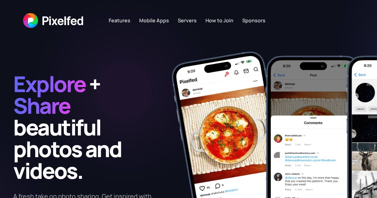 Pixelfed: Free and ethical photo sharing platform, powered