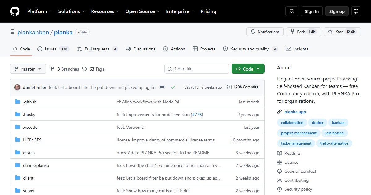 Planka: A Self-Hosted Trello-Style Kanban Board